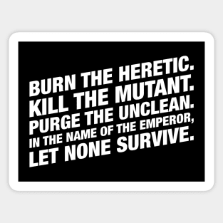 Let None Survive Tabletop Wargaming and Miniatures Addict Sticker